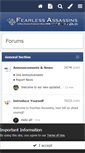 Mobile Screenshot of fearless-assassins.com