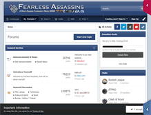 Tablet Screenshot of fearless-assassins.com